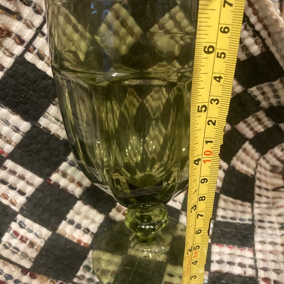 PAIR of Vintage Olive Green stem wear.  (If you need set of 4 for double fee) - Picture 3 of 7